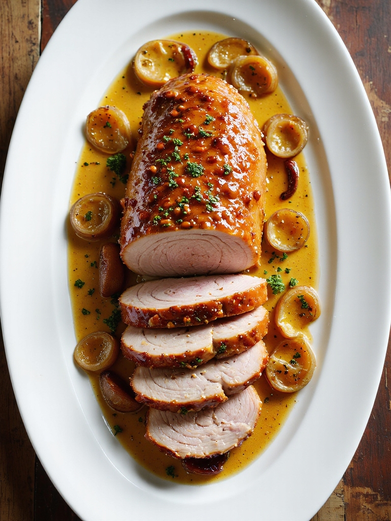 honey mustard slow cooked pork