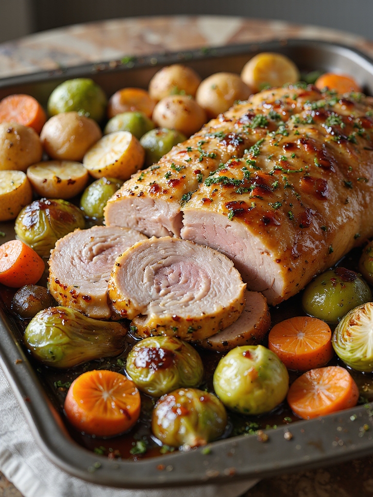 juicy roasted pork tenderloin