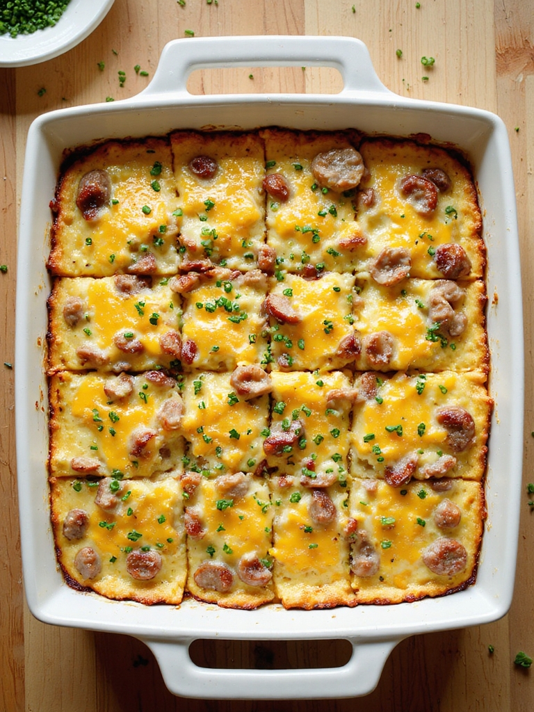 keto cauliflower sausage casserole