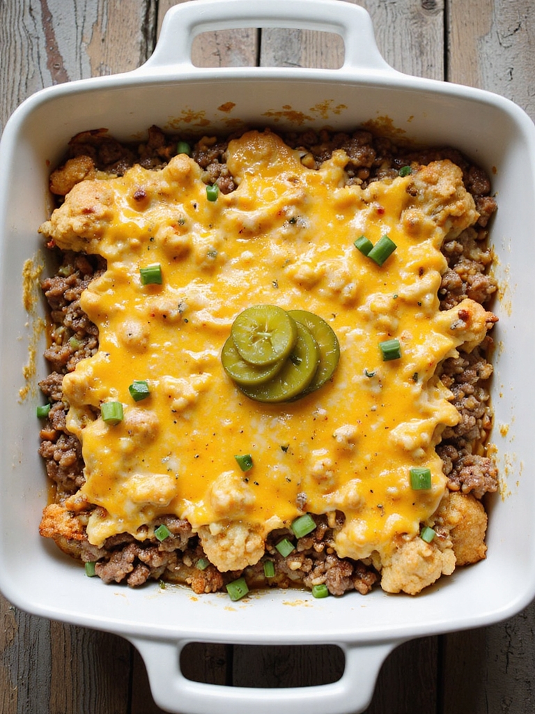 keto cheeseburger casserole mealprep