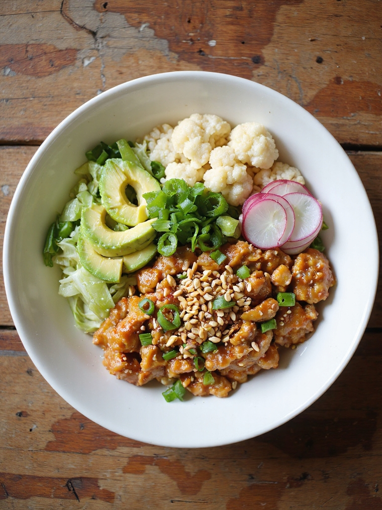 keto turkey eggroll bowl