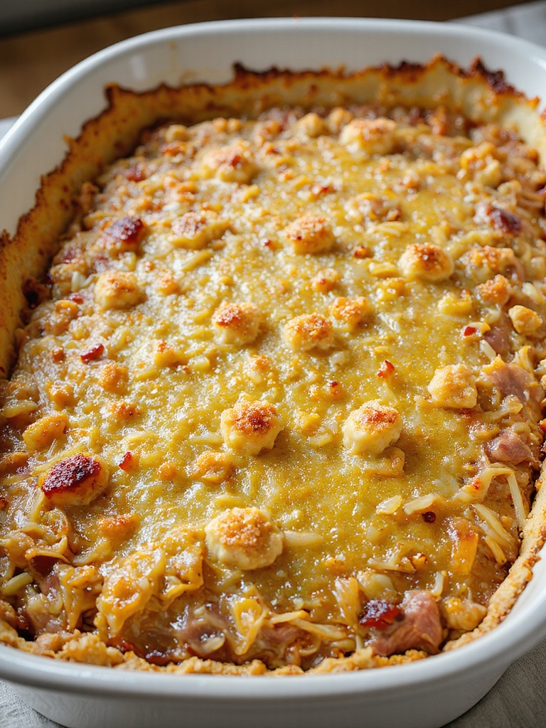 layered baked reuben casserole