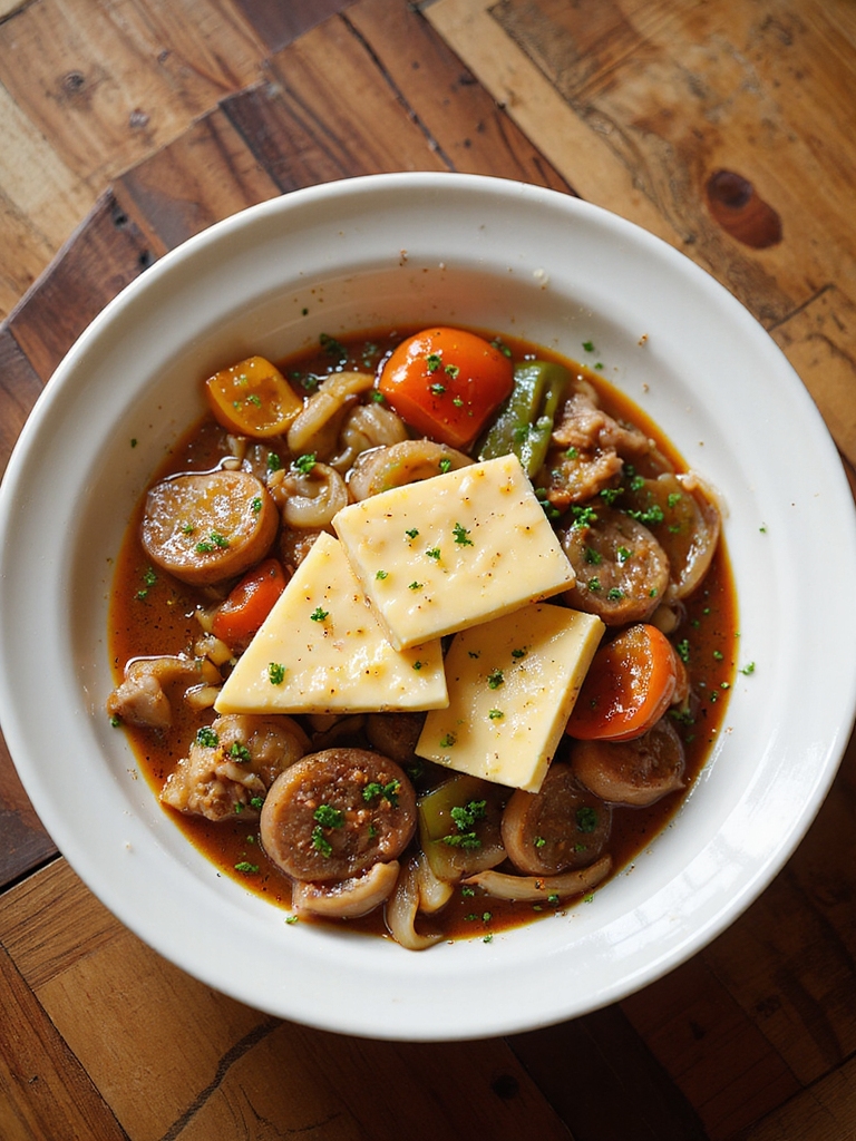 layered savory tangy smoky