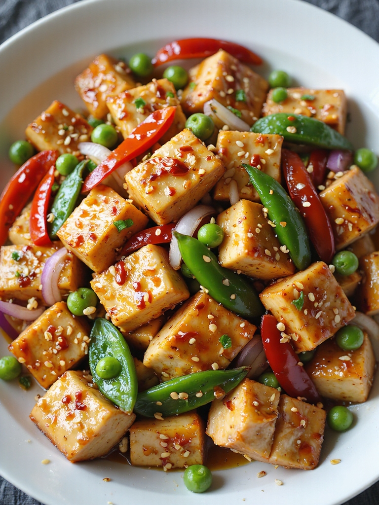 layered spicy stir fry balance