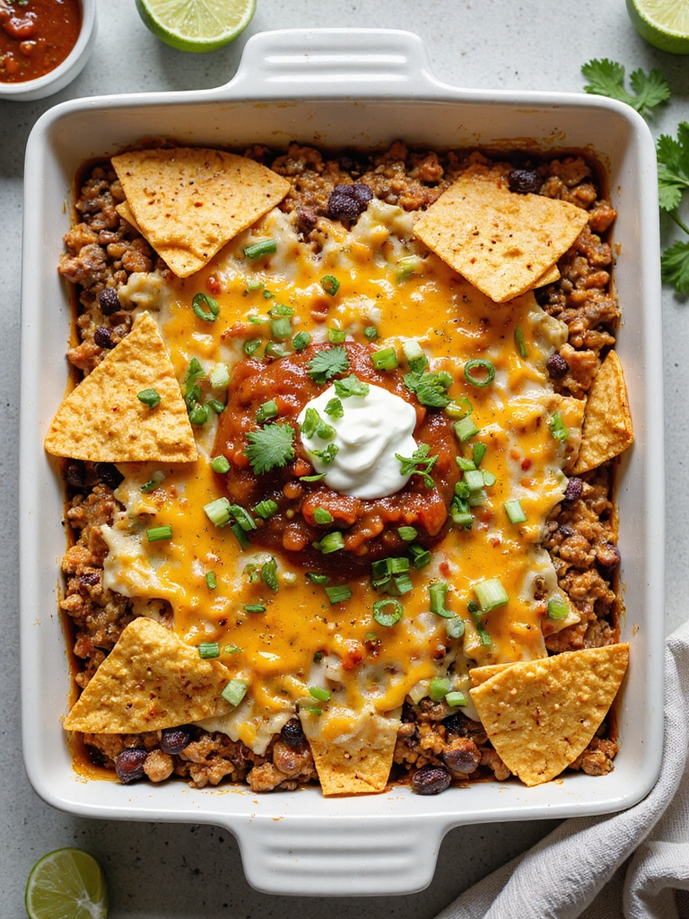 layered zesty nacho taco