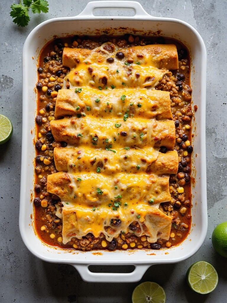 lean turkey enchiladas with beans