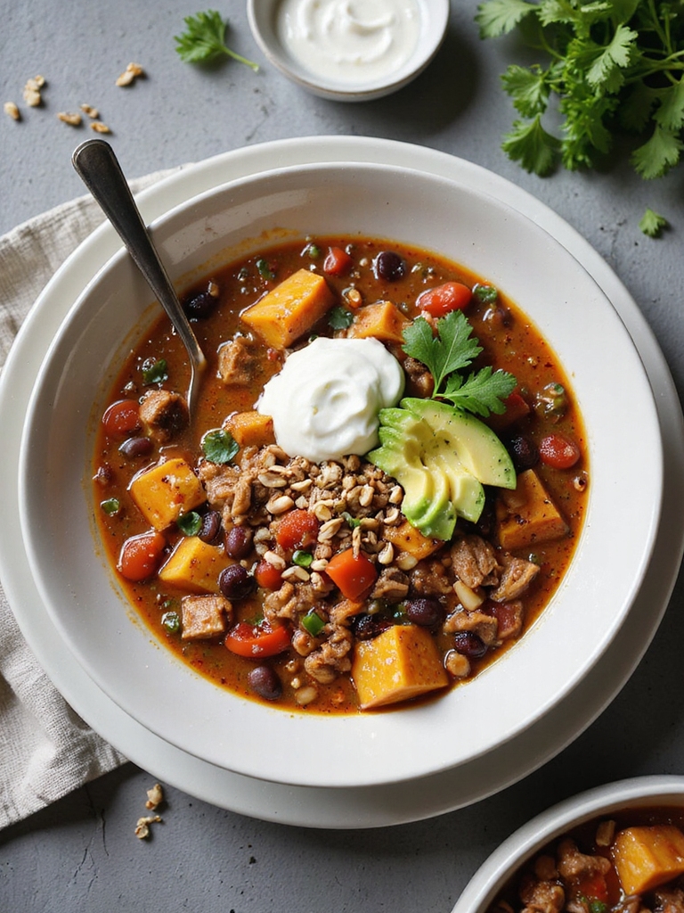 lean turkey sweet potato chili