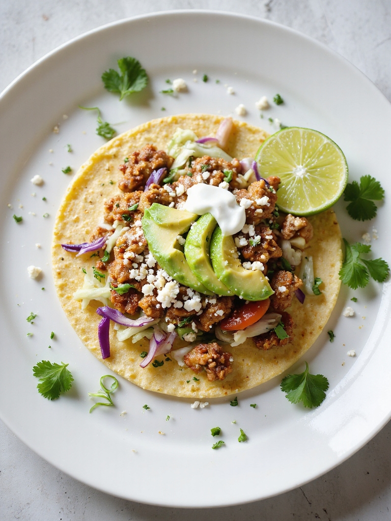 leftover spiced turkey tacos