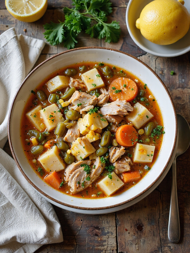 leftover turkey and vegetables