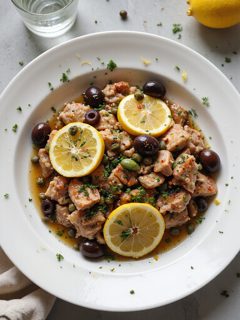 lemon oregano braised pork