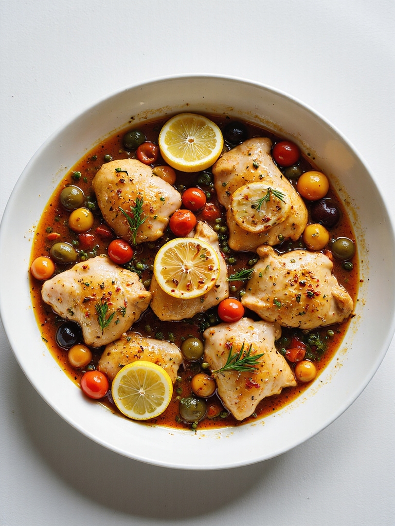 lemon rosemary crockpot chicken