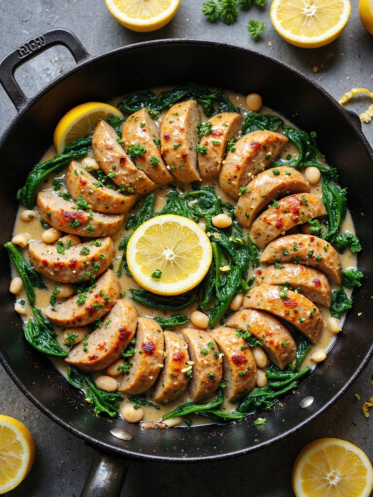lemony herb chicken skillet