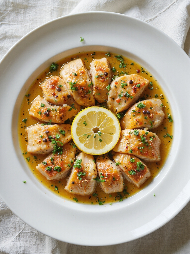 lemony parsley caper chicken