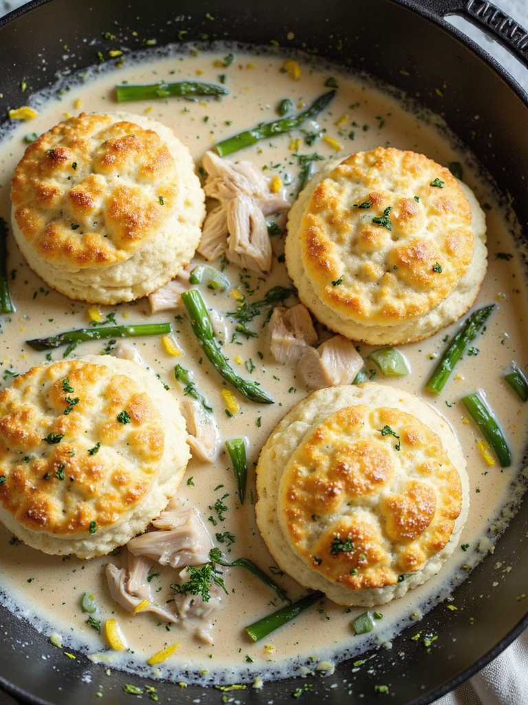 lemony thyme chicken cobbler