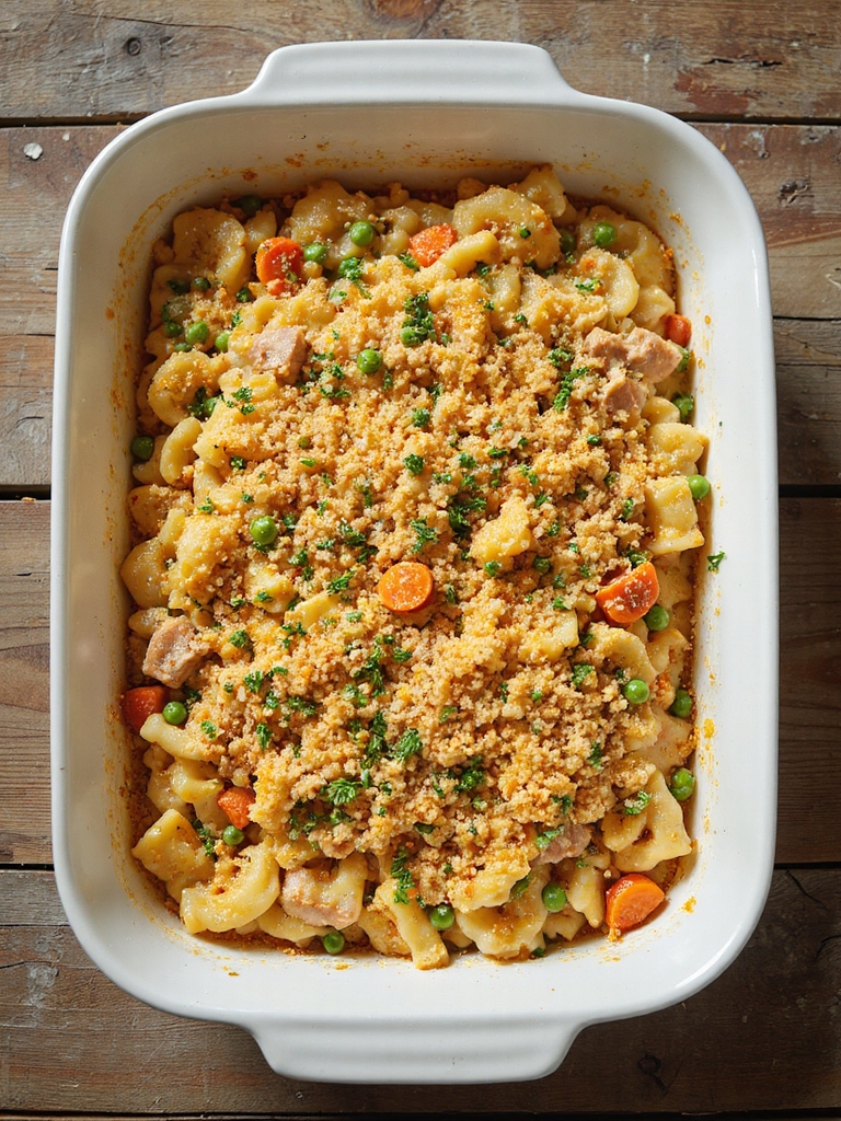 lightened turkey noodle bake