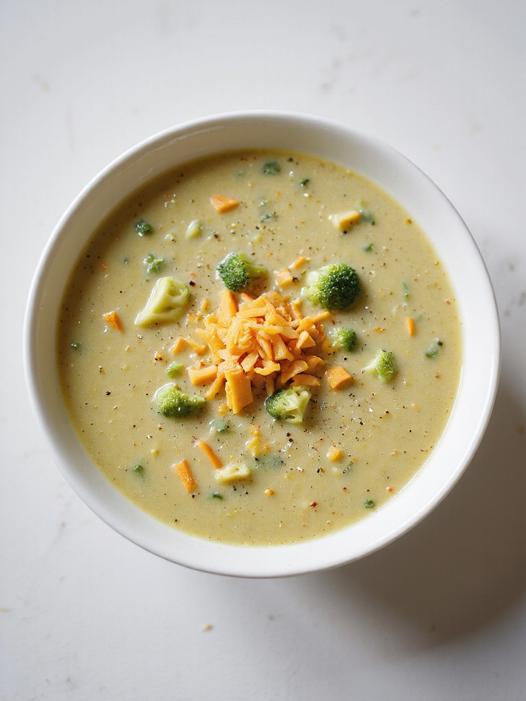 lighter creamy broccoli cheddar