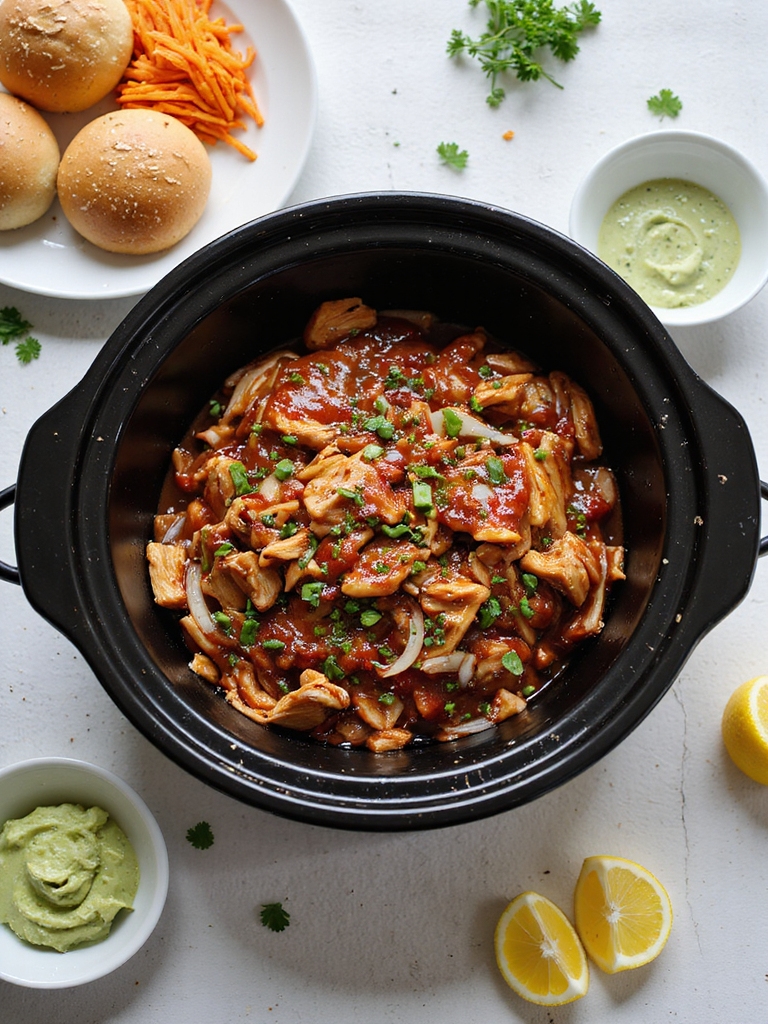 lighter crowd friendly crockpot bbq