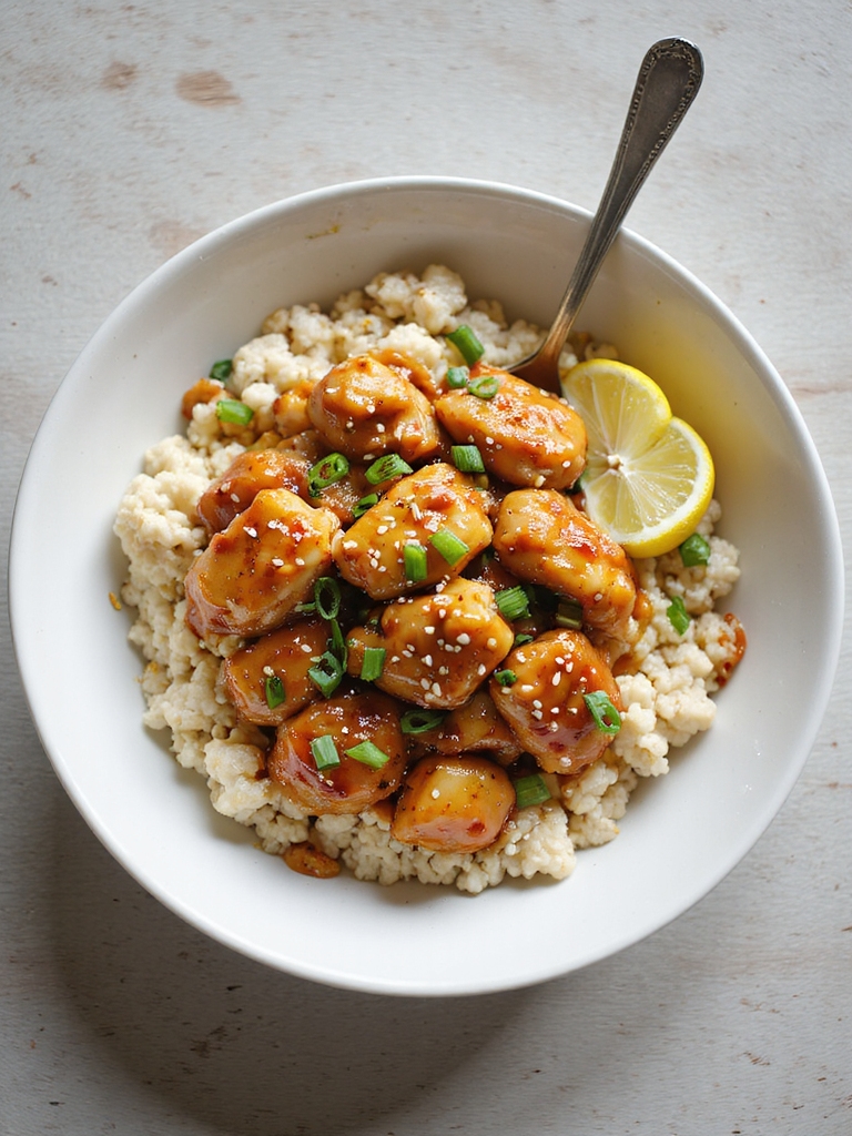 lighter sugar reduced orange chicken