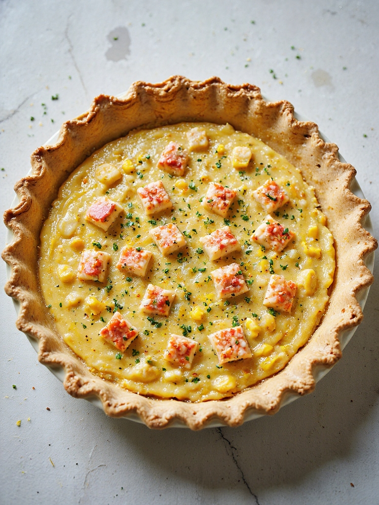 lobster corn parmesan custard crust