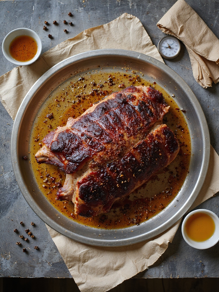 low and slow smoked pork