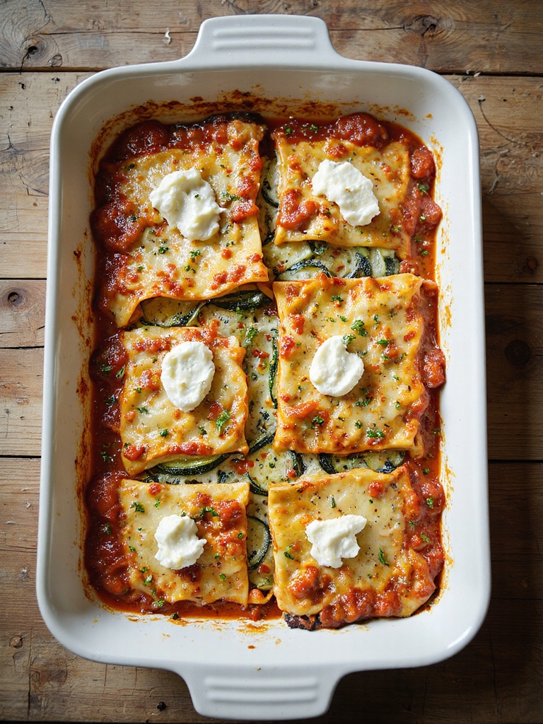 low carb turkey zucchini lasagna