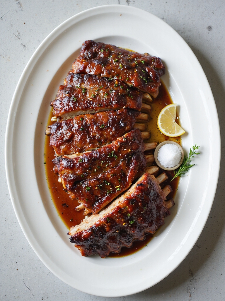 low moist herb basted ribs