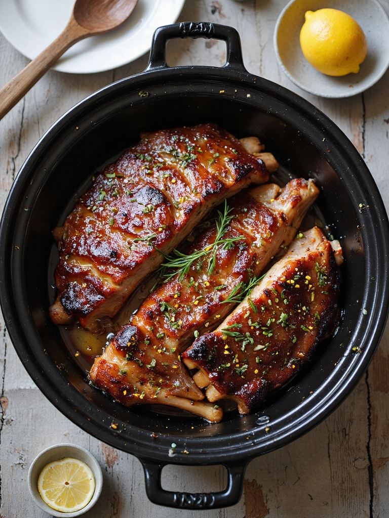 low slow tender pork ribs