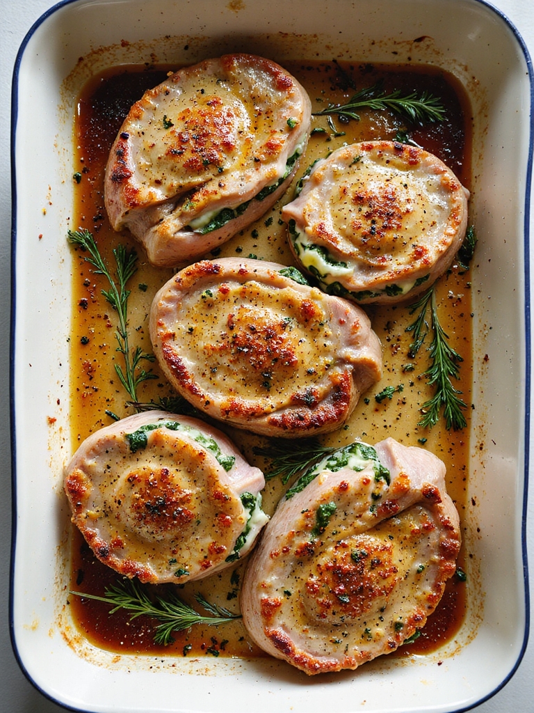 make ahead freezer friendly stuffed chops