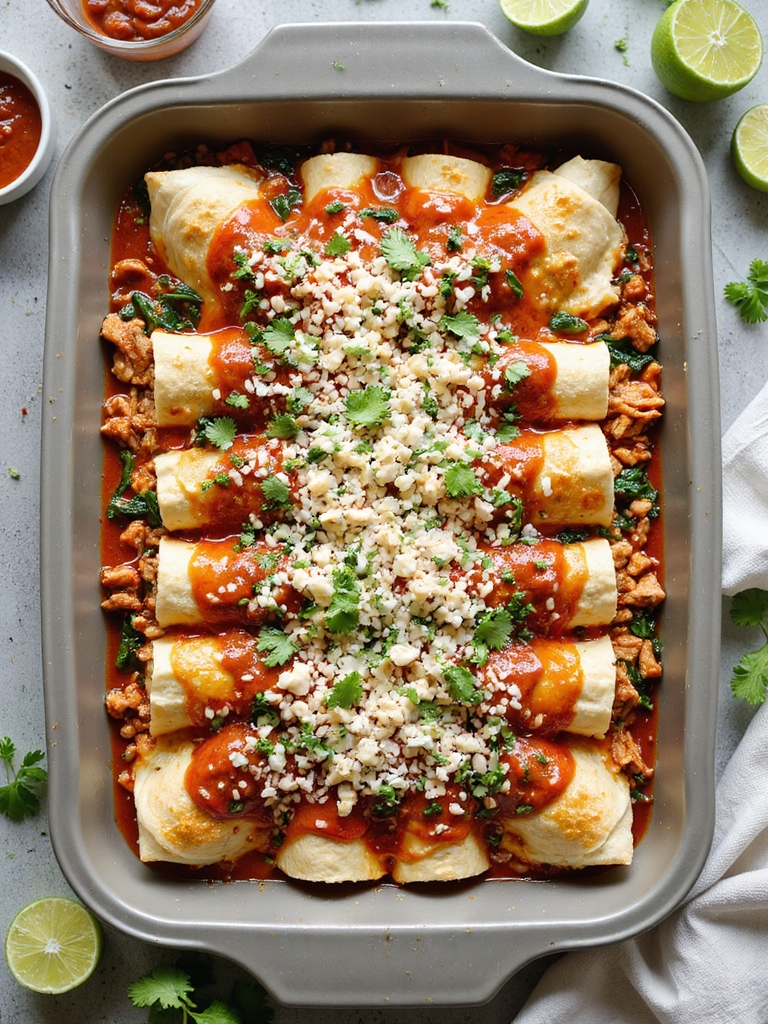 make ahead freezer turkey enchiladas