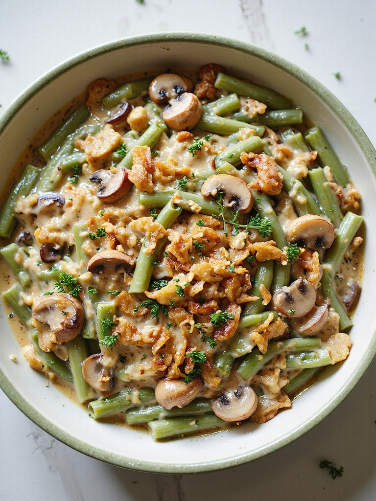 make ahead vegan green bean casserole