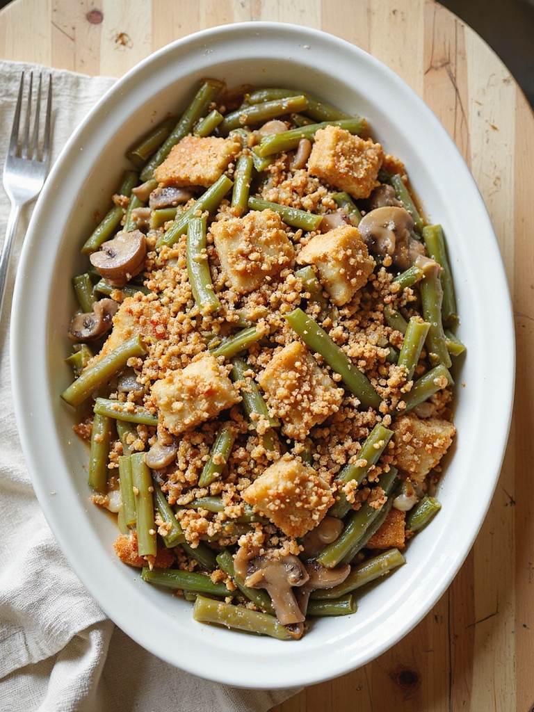 make ahead vegan green casserole