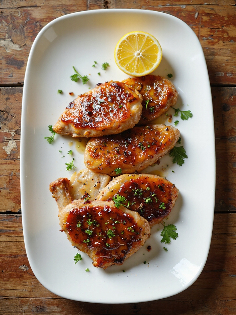 maple balsamic glazed turkey cutlets