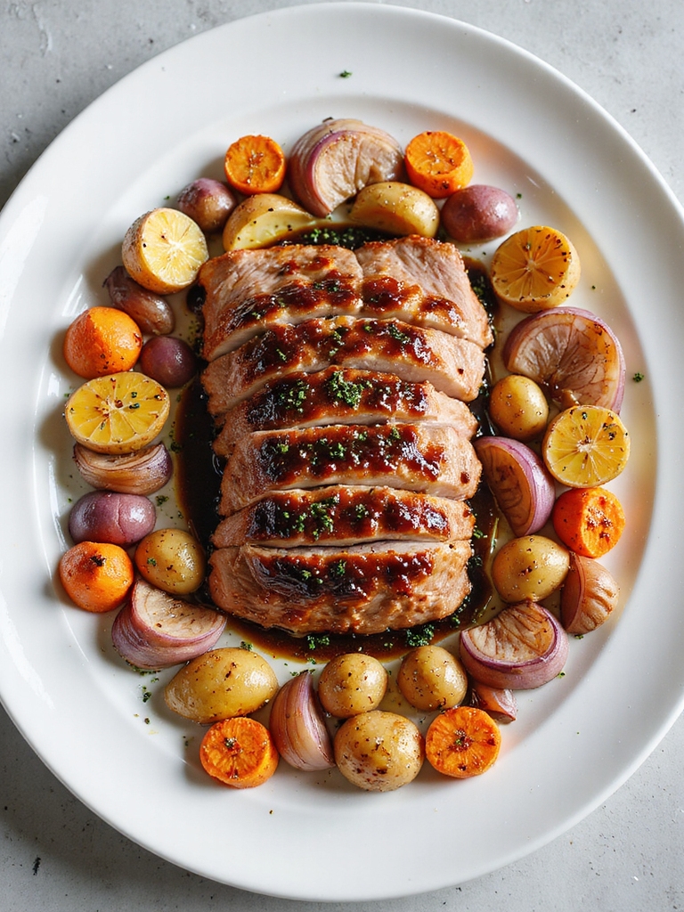 maple balsamic roasted pork tenderloin
