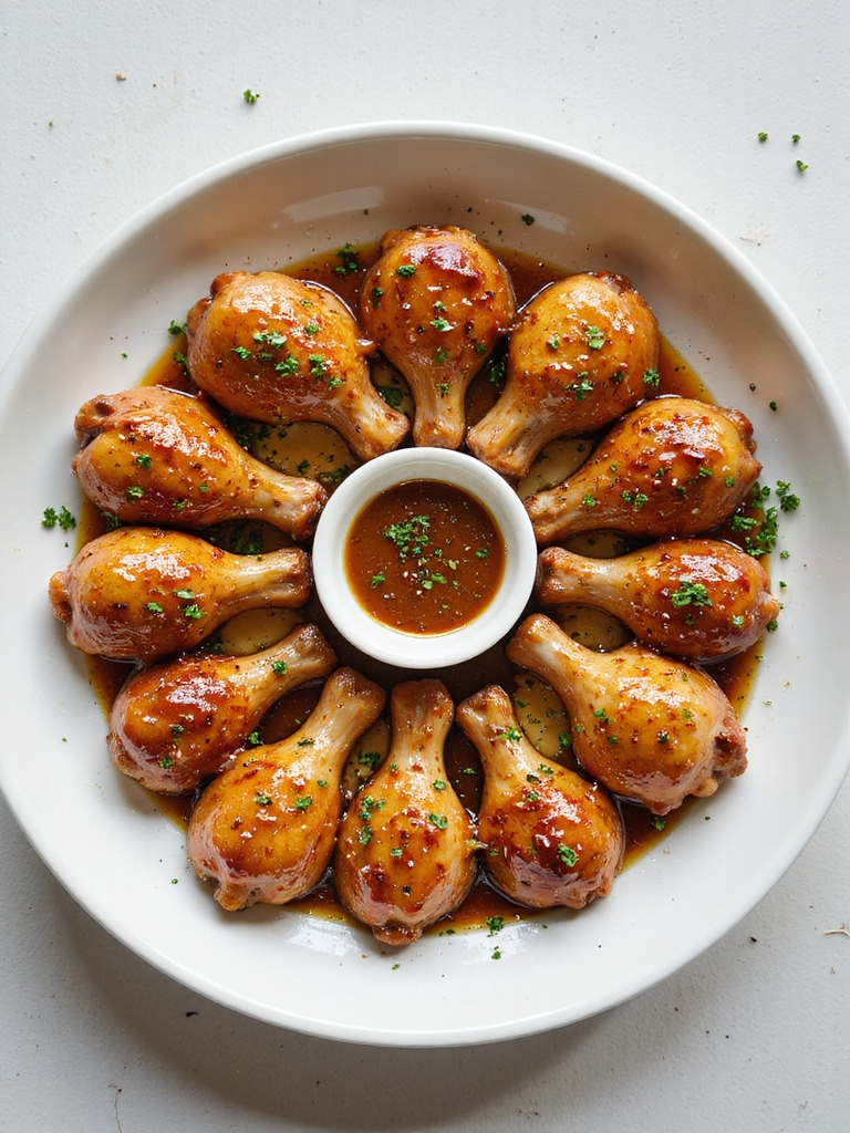 maple dijon glazed drumsticks