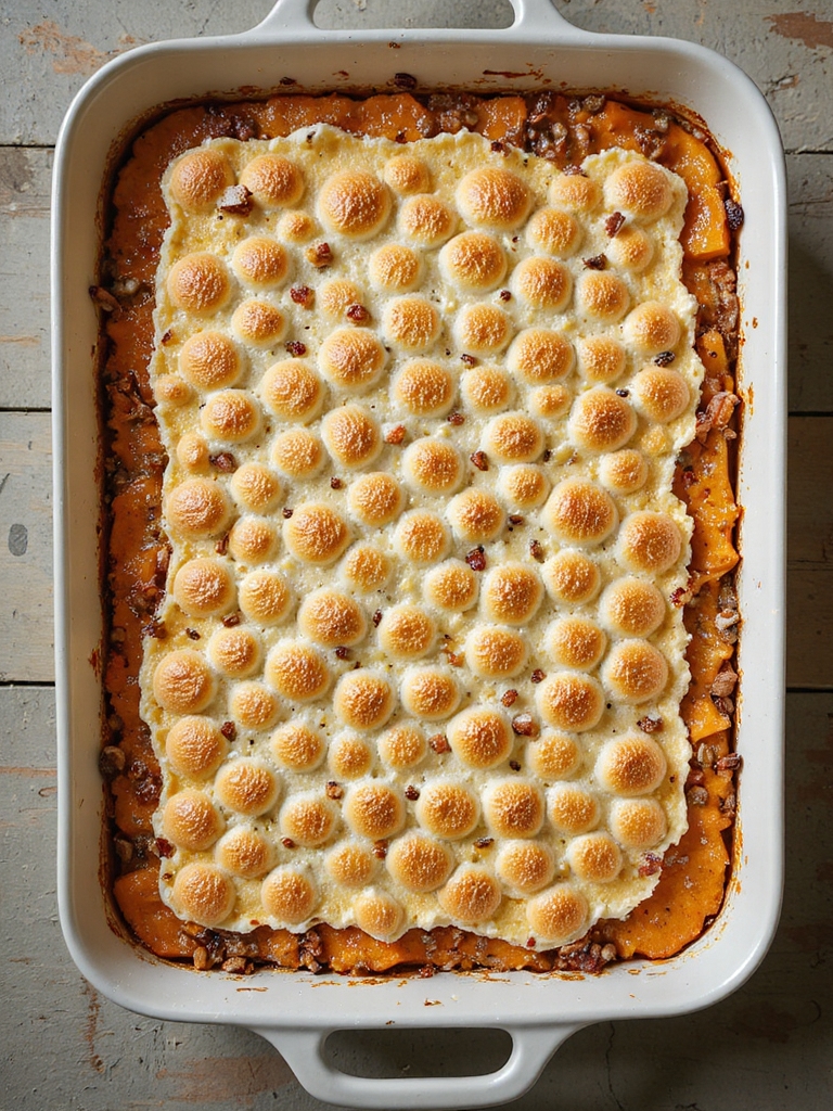 marshmallow topped sweet potato casserole