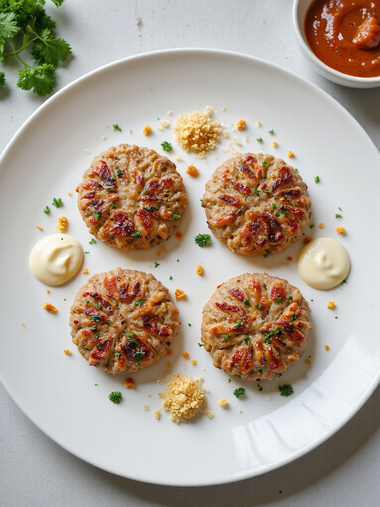 moist seasoned chilled turkey patties