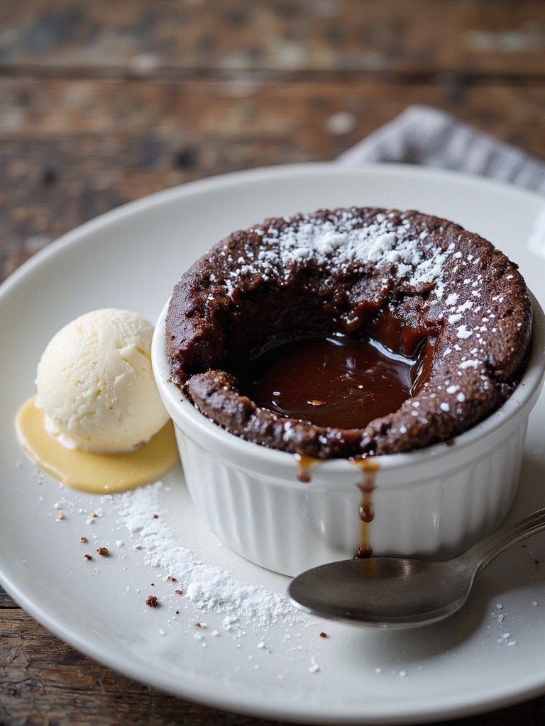 molten chocolate lava cakes