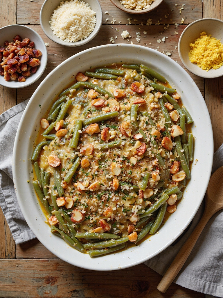 mushroom cream green bean casserole