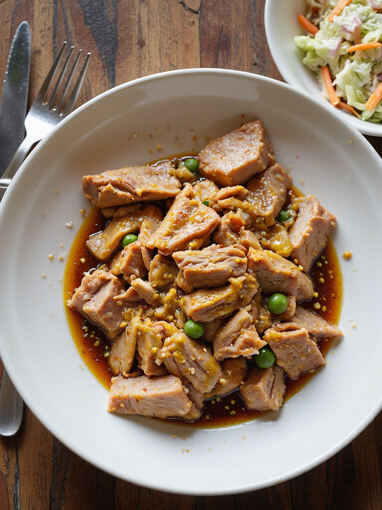 mustard braised slow cooker pulled pork