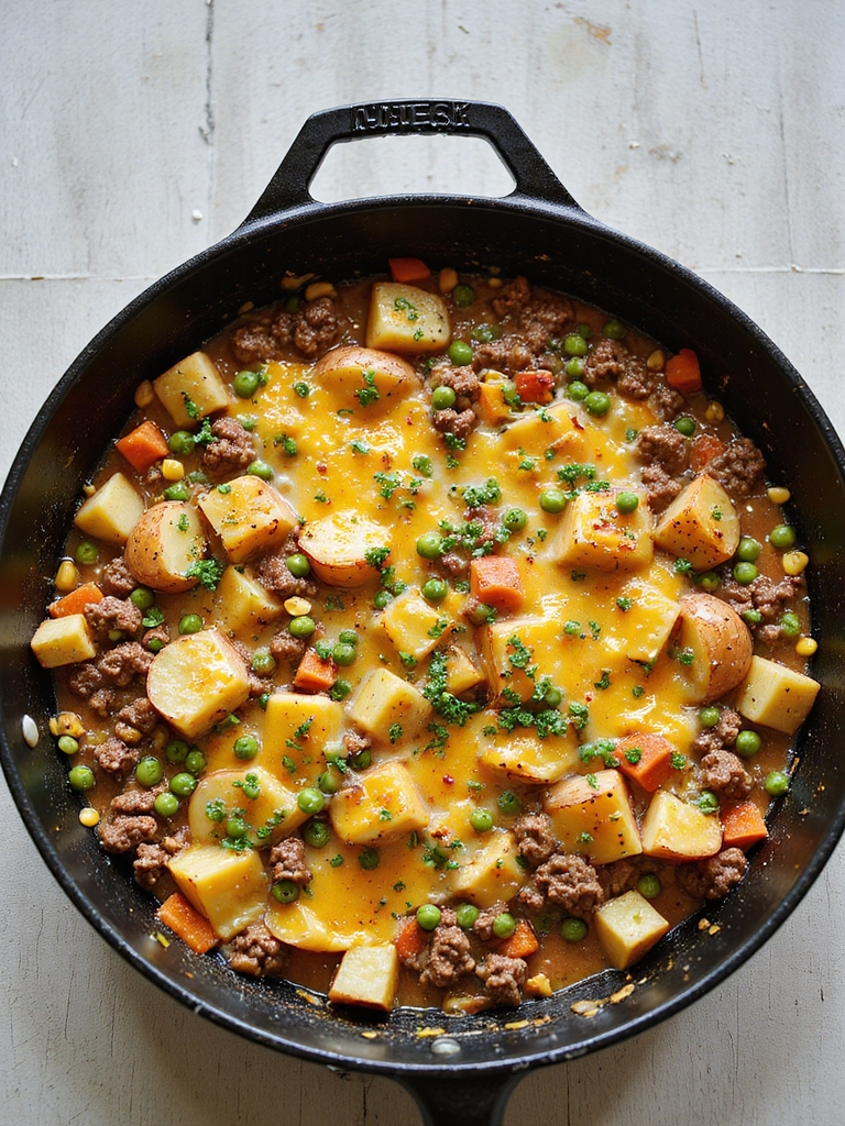 one pan beef potato casserole