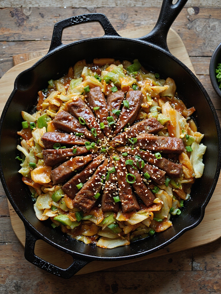 one pan ginger soy beef