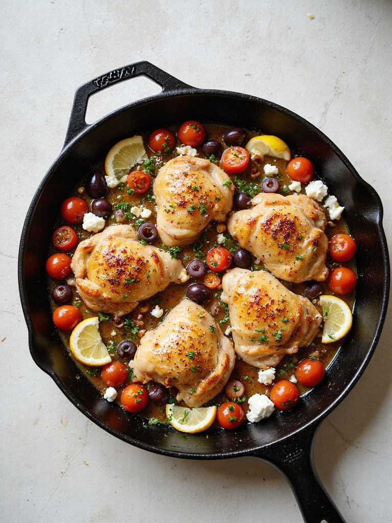 one pan mediterranean chicken bake
