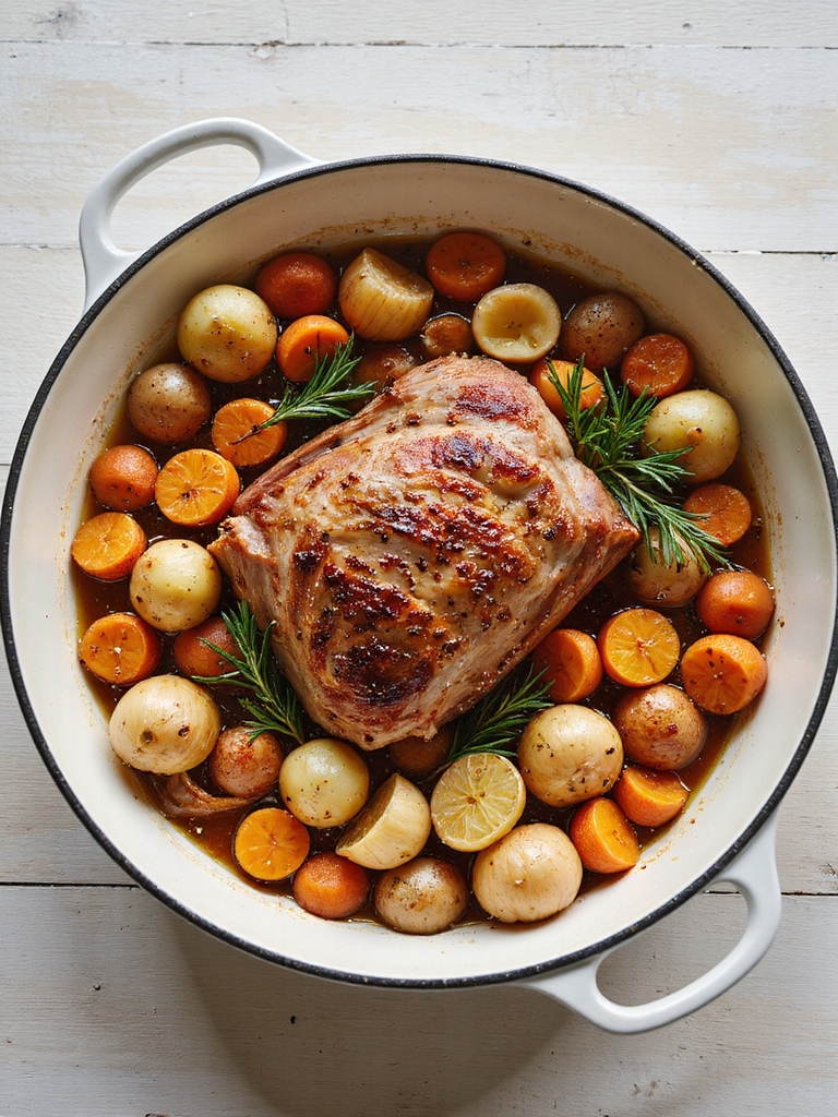 one pan roasted pork shoulder