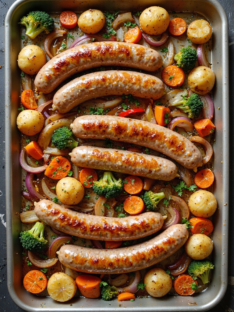 one pan roasted sausage dinner