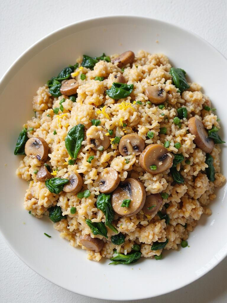 one pot turkey mushroom pilaf