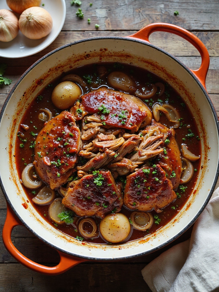 oven braised flavorful pulled pork