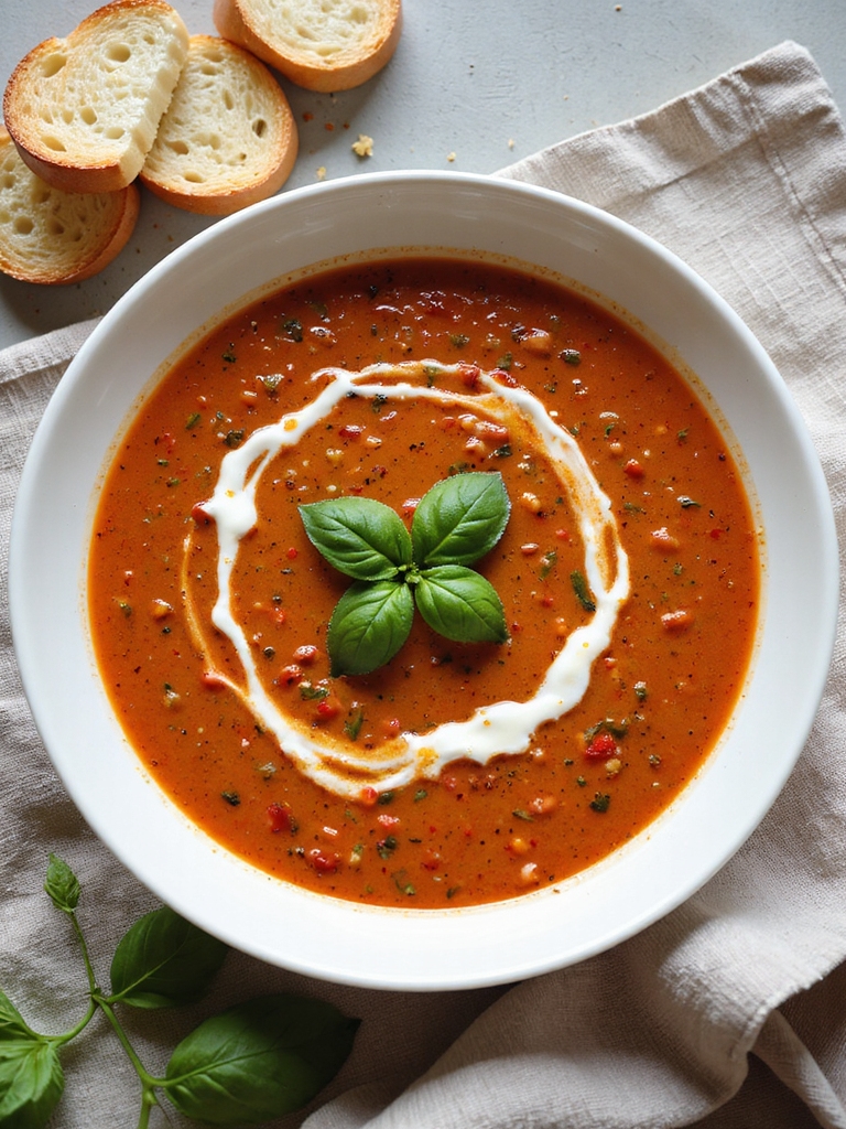 oven roasted garlic tomato soup