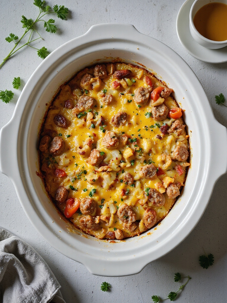 overnight crockpot breakfast casserole