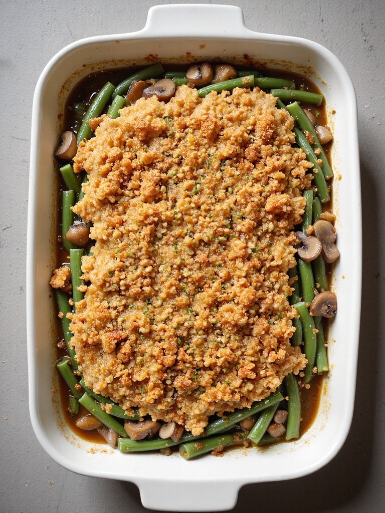 par cooked beans creamy sauce