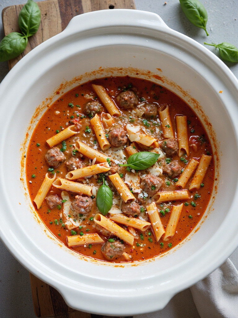 par cooked pasta creamy sauce